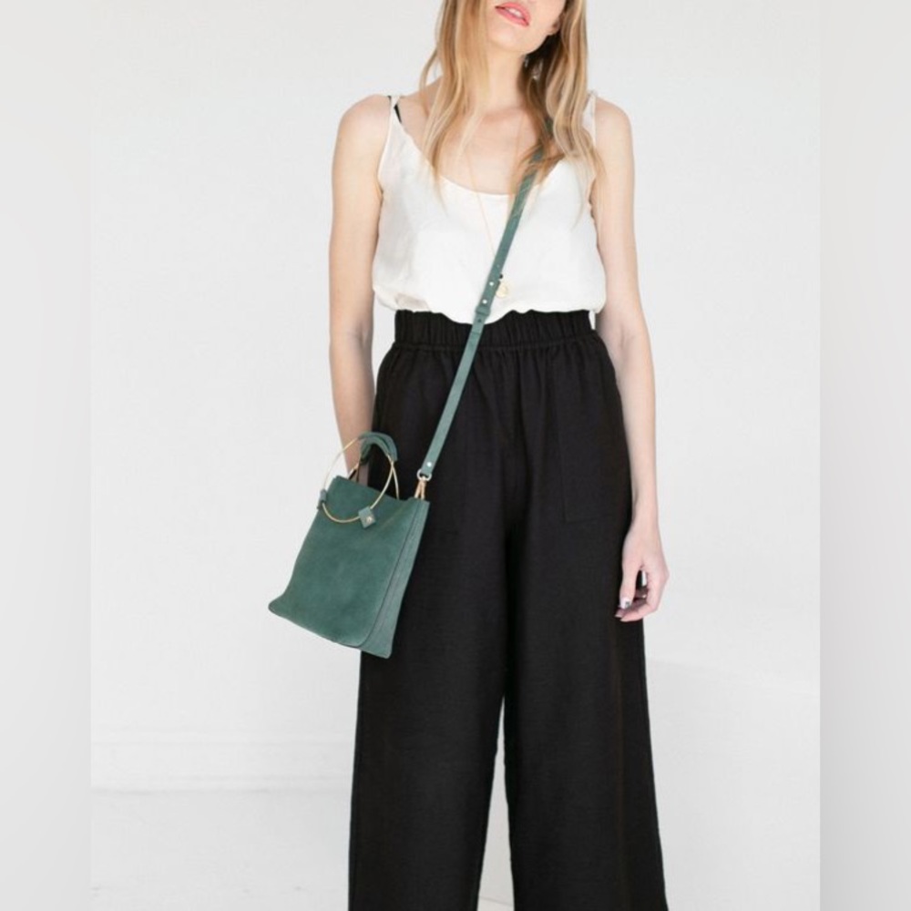 Tribe Alive (Laude the Label) Suede Green convertible handbag